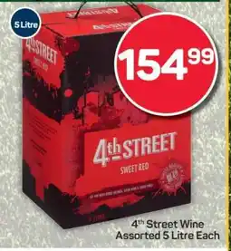Pick n Pay 4th Street Wine Assorted 5 Litre Each offer