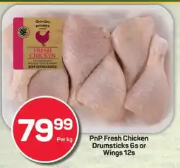 Pick n Pay PnP Fresh Chicken Drumsticks 6s or Wings 12s offer