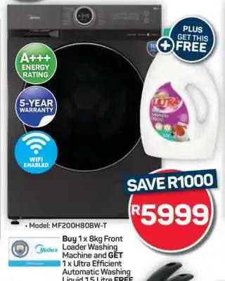 Pick n Pay Hypermarket Midea Front Loader Washing Machine offer