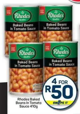 Pick n Pay Hypermarket Rhodes Baked Beans in Tomato Sauce 410g offer