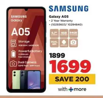 HiFi Corp Samsung Galaxy A05 offer