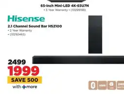 HiFi Corp Hisense 2.1 Channel Sound Bar HS2100 offer