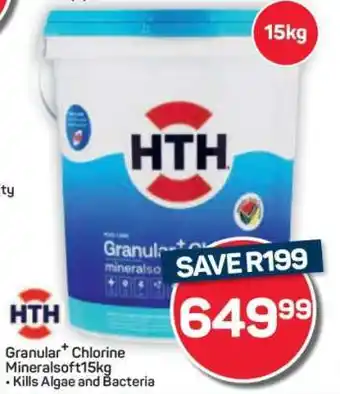 Pick n Pay Hypermarket HTH Granular+ Chlorine Mineralsoft 15kg offer
