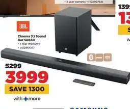 HiFi Corp JBL Cinema 3.1 Sound Bar SB550 offer