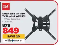 HiFi Corp Smart Line Tilt Turn TV Bracket WM2451 offer