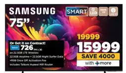 HiFi Corp Samsung 75 Smart TV offer