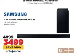 HiFi Corp Samsung 3.1 channel Soundbar B650D offer