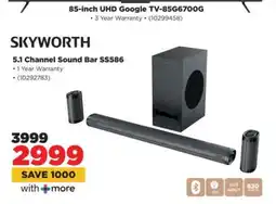 HiFi Corp SKYWORTH 5.1 Channel Sound Bar SS586 offer