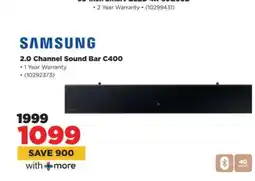 HiFi Corp Samsung 2.0 Channel Sound Bar C400 offer