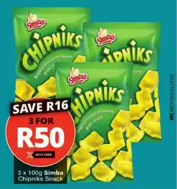 Checkers Simba Chipniks Snack offer
