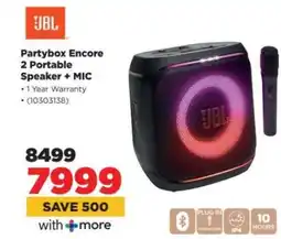 HiFi Corp JBL Partybox Encore 2 Portable Speaker + MIC offer