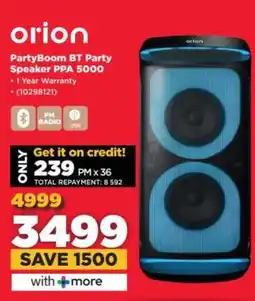 HiFi Corp orion PartyBoom BT Party Speaker PPA 5000 offer