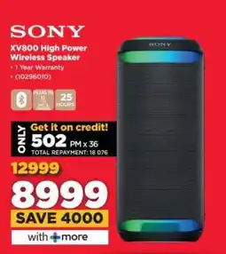 HiFi Corp SONY XV800 High Power Wireless Speaker offer
