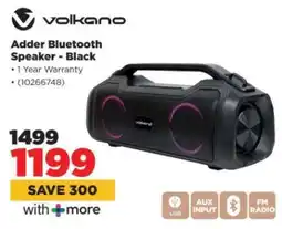 HiFi Corp Volkano Adder Bluetooth Speaker - Black offer