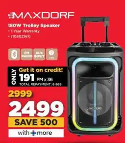 HiFi Corp MAXDORF 180W Trolley Speaker offer