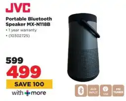 HiFi Corp JVC Portable Bluetooth Speaker MX-N118B offer
