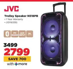 HiFi Corp JVC Trolley Speaker N518PB offer