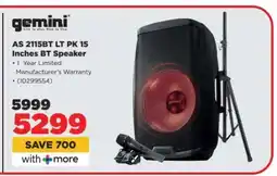 HiFi Corp gemini AS 2115BT LT PK 15 Inches BT Speaker offer