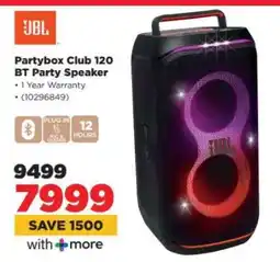 HiFi Corp JBL Partybox Club 120 BT Party Speaker offer