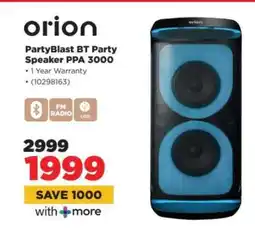 HiFi Corp orion PartyBlast BT Party Speaker PPA 3000 offer