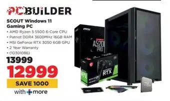HiFi Corp SCOUT Windows 11 Gaming PC offer