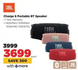 HiFi Corp JBL Charge 6 Portable BT Speaker offer