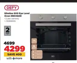 HiFi Corp Defy Slimline 600 Eye Level Oven DB0484E offer
