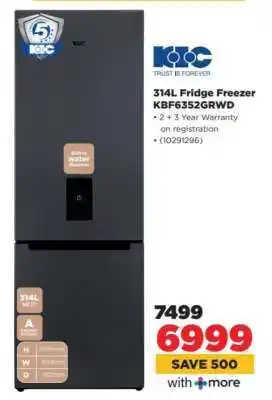 HiFi Corp KIC 314L Fridge Freezer KBF6352GRWD offer