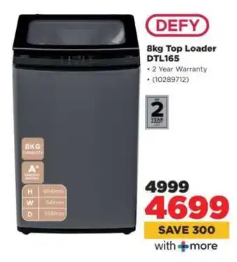 HiFi Corp Defy 8kg Top Loader DTL165 offer