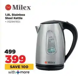 HiFi Corp Milex 1.8L Stainless Steel Kettle offer