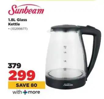 HiFi Corp Sunbeam 1.8L Glass Kettle offer