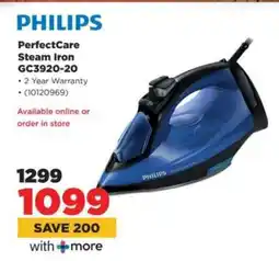 HiFi Corp PHILIPS PerfectCare Steam Iron GC3920-20 offer