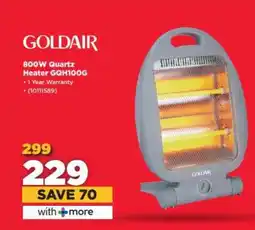 HiFi Corp GOLDAIR 800W Quartz Heater GQH100G offer