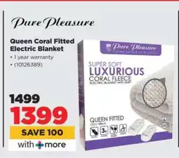 HiFi Corp Queen Coral Fitted Electric Blanket offer