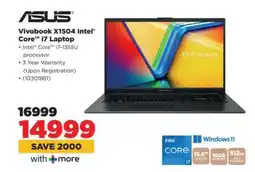 HiFi Corp ASUS Vivobook X1504 Intel Core i7 Laptop offer
