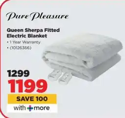 HiFi Corp Pure Pleasure Queen Sherpa Fitted Electric Blanket offer