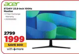 HiFi Corp Acer ET241Y 23.8-inch 100Hz Monitor offer