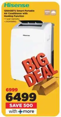 HiFi Corp Hisense 12000BTU Smart Portable Air Conditioner with Heating Function offer