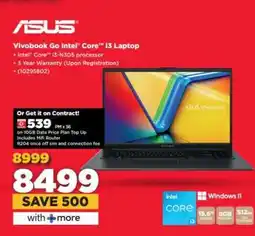 HiFi Corp ASUS Vivobook Go Intel Core i3 Laptop offer