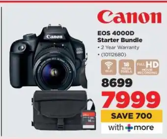 HiFi Corp Canon EOS 4000D Starter Bundle offer
