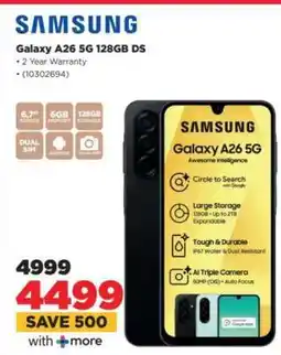 HiFi Corp Samsung Galaxy A26 5G 128GB DS offer