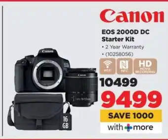 HiFi Corp Canon EOS 2000D DC Starter Kit offer
