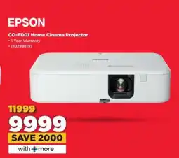 HiFi Corp EPSON CO-FD01 Home Cinema Projector offer