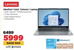 HiFi Corp Lenovo IdeaPad 1 Intel Celeron Laptop offer