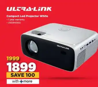 HiFi Corp Ultra-Link Compact Led Projector White offer