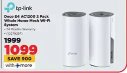 HiFi Corp tp-link Deco E4 AC1200 2 Pack Whole Home Mesh Wi-Fi System offer