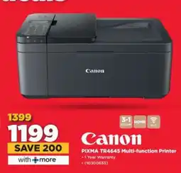 HiFi Corp Canon PIXMA TR4645 Multi-function Printer offer