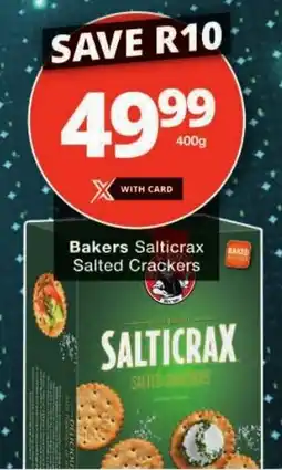 Checkers Bakers Salticrax Salted Crackers offer