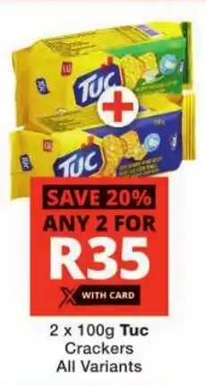 Checkers Tuc Crackers All Variants offer