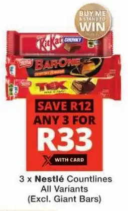 Checkers Nestlé Countlines All Variants offer